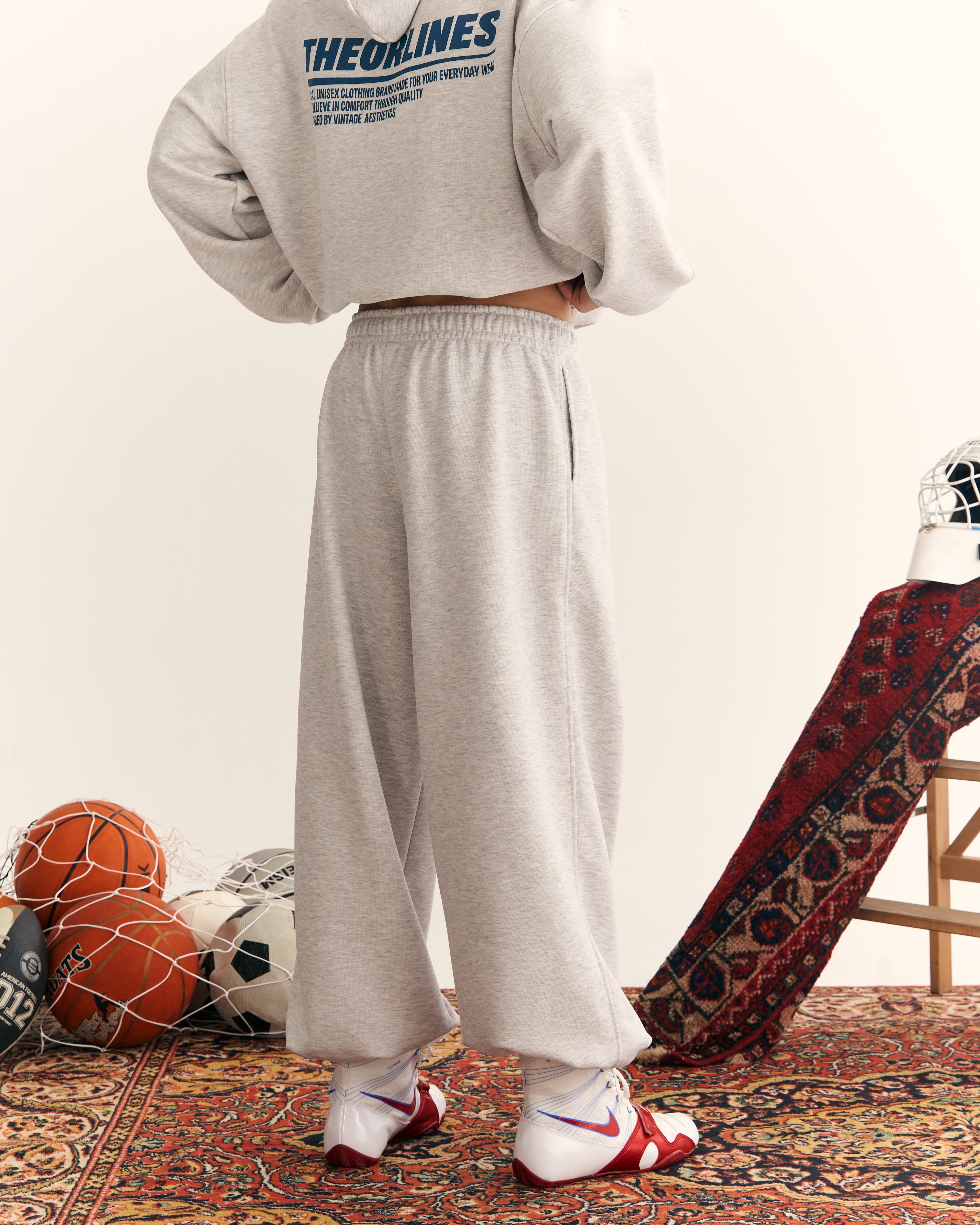 COLLEGE GREY PANTS-5