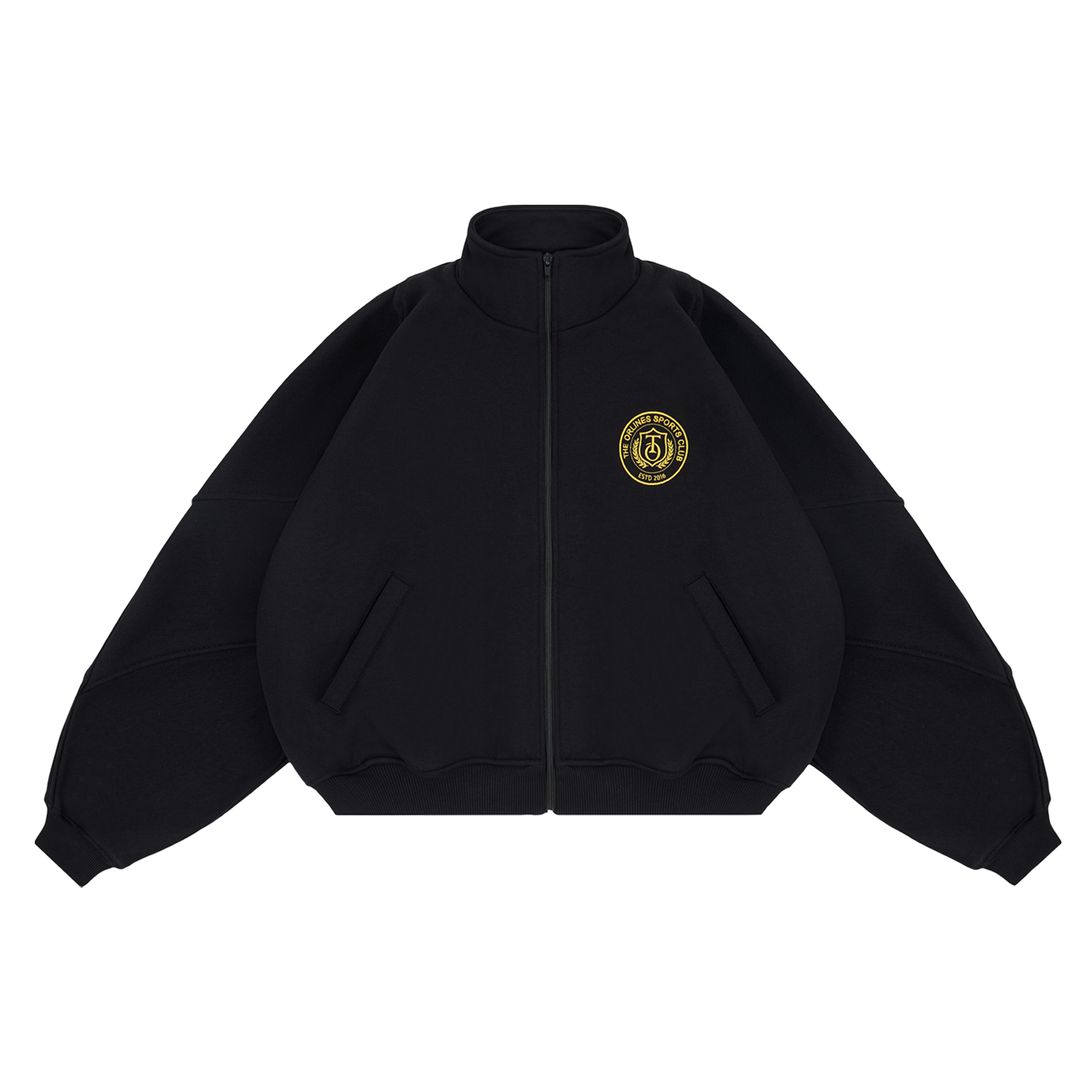 ZIP HOODIE BLACK SPORTS CLUB