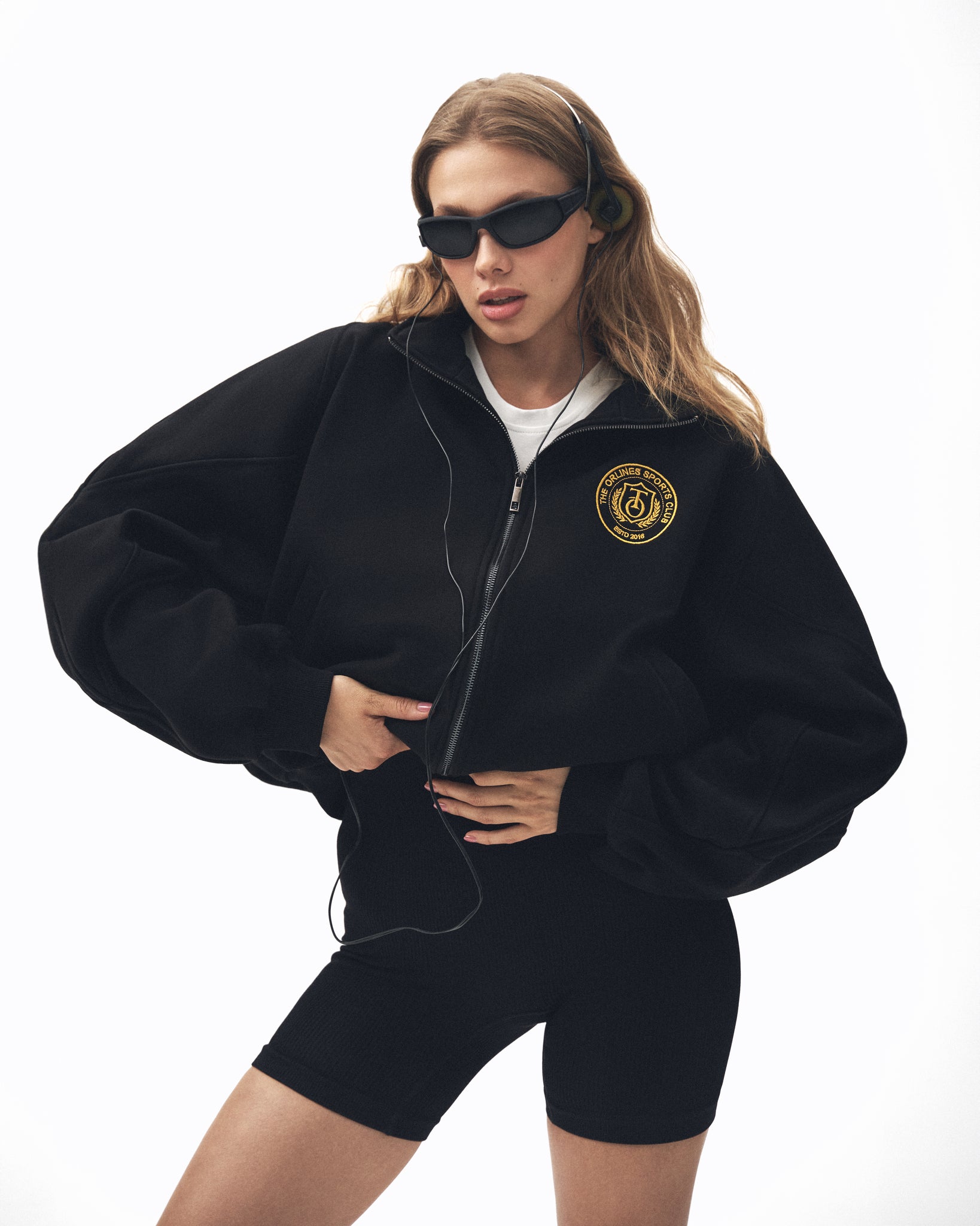 ZIP HOODIE BLACK SPORTS CLUB-2
