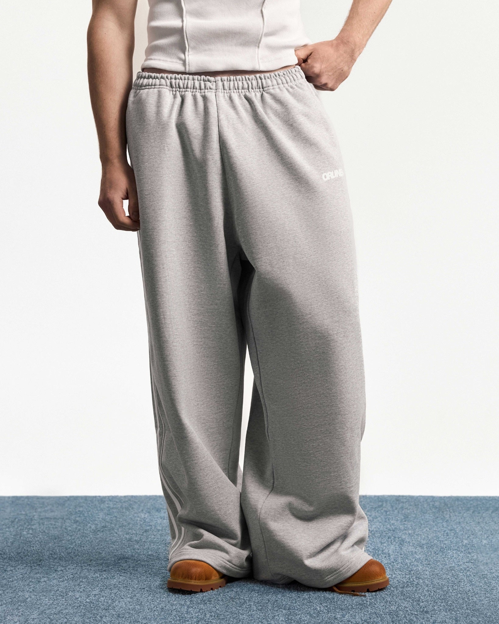 MELANGE BASE PANTS-5